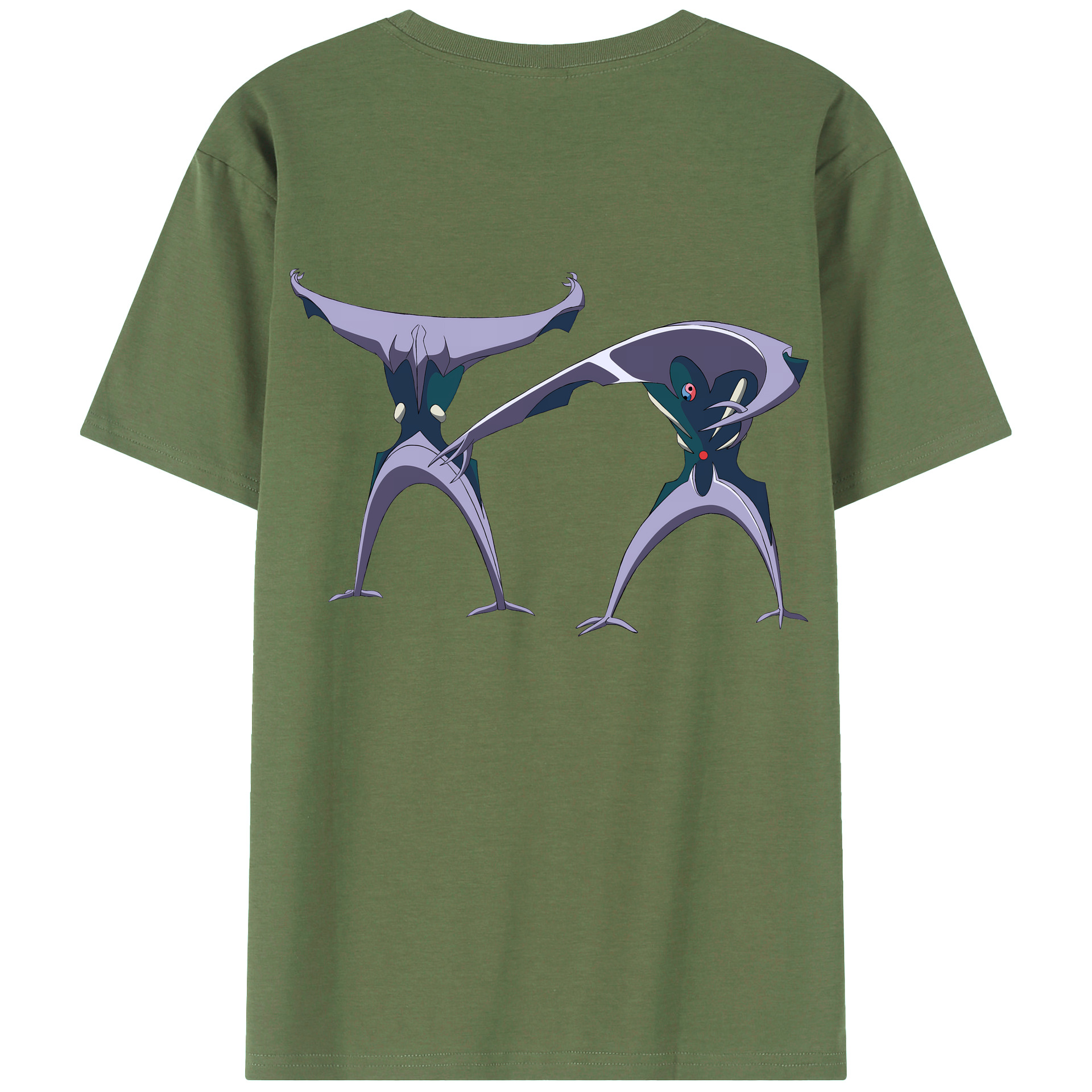 （画像用） EVA 新世紀エヴァンゲリオン 綿100％ メンズ半袖Tシャツ（バックプリント） 通気性